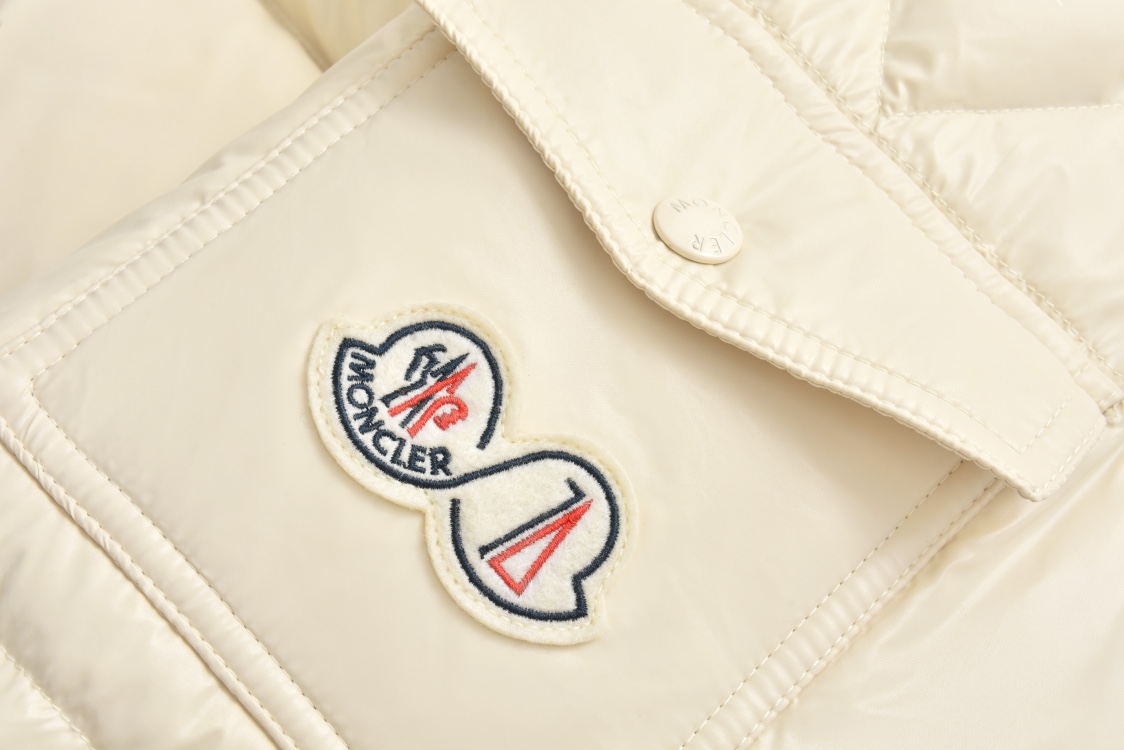 Moncler Down Jacket White Duck Down Black M-l-xl