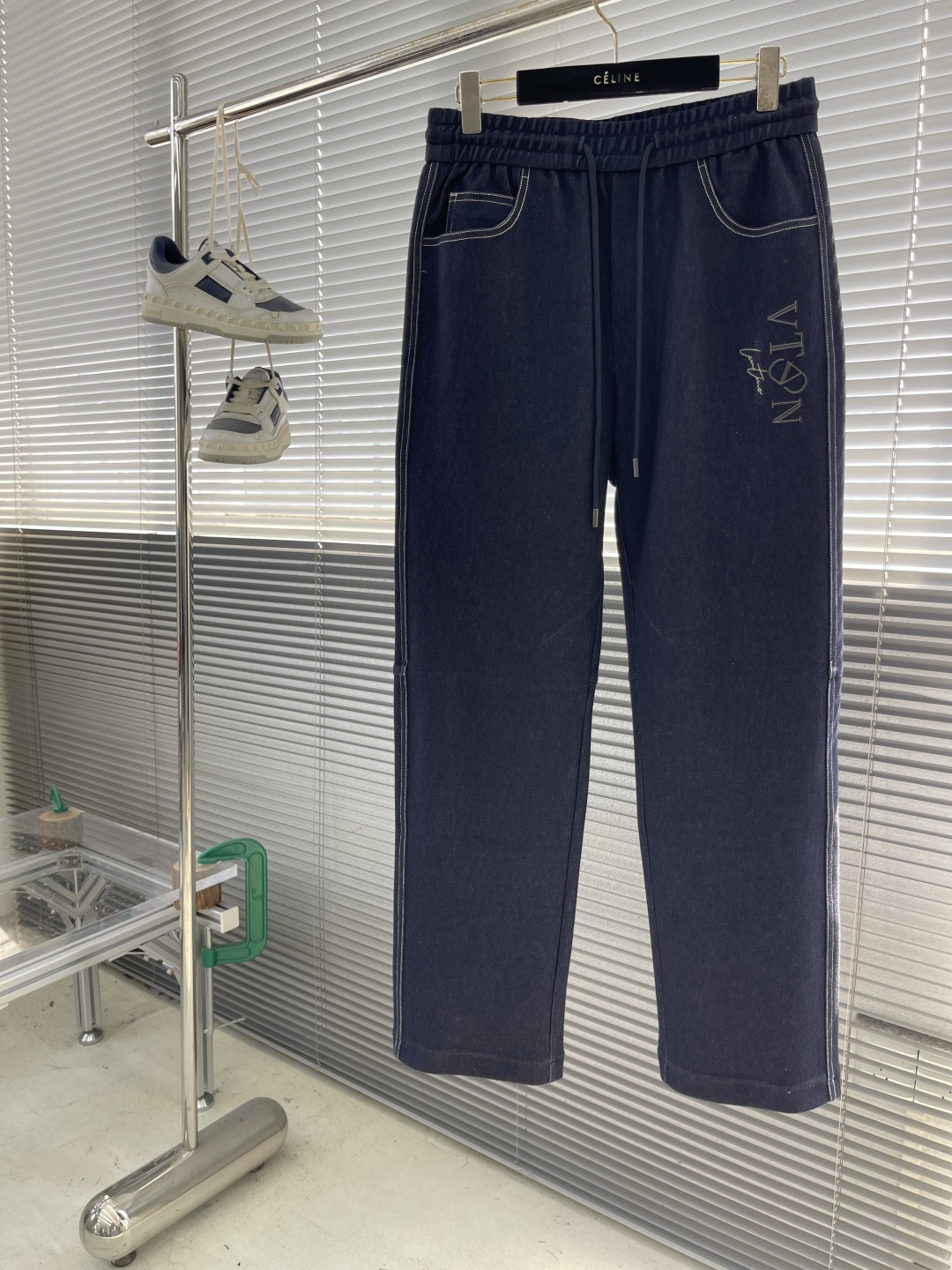 Sports Pants Cotton Blue M-l-xl