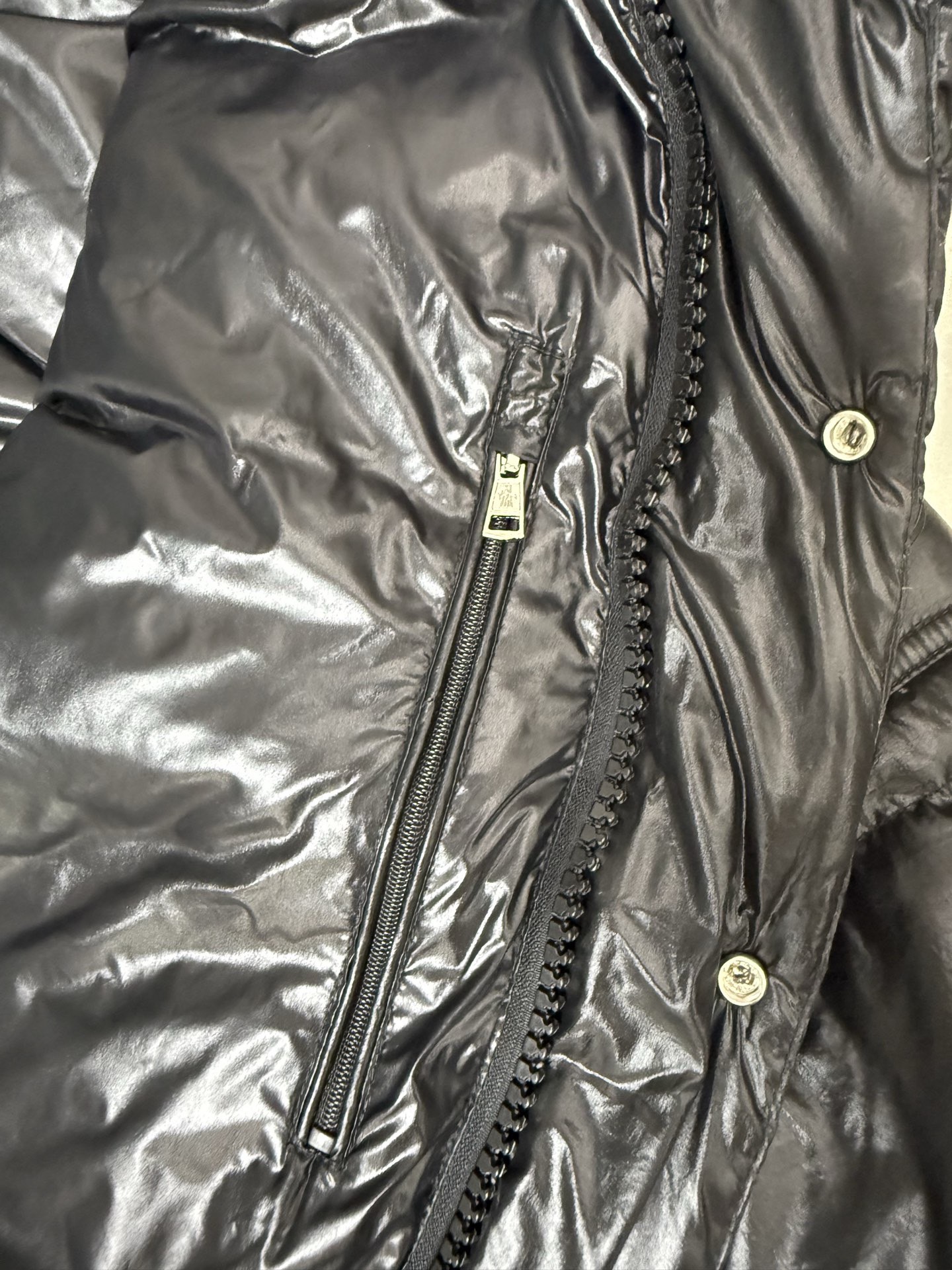 Moncler Down Jacket White Duck Down Black M-l-xl