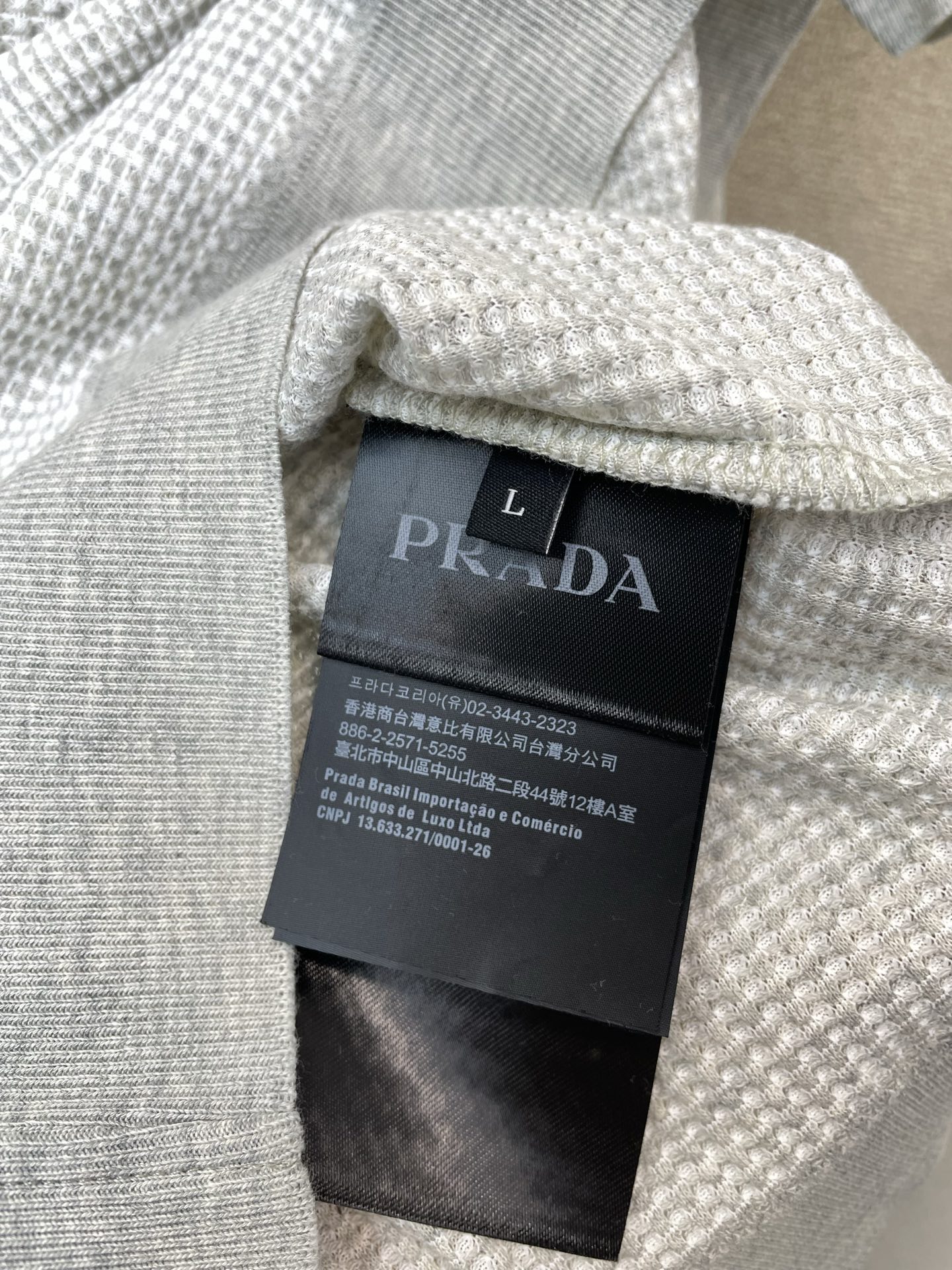 Prada Male Basic Clothing M-xl