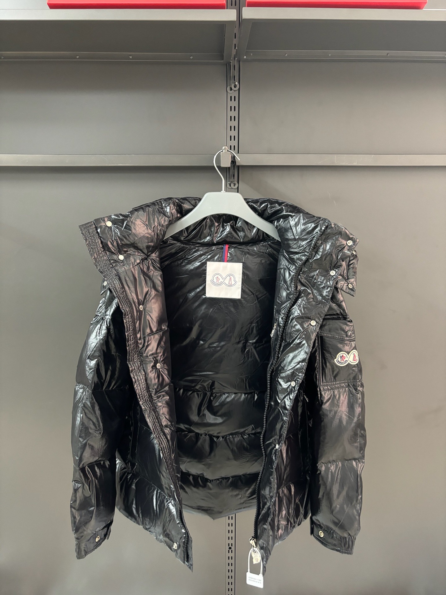 Moncler Down Jacket White Duck Down Black M-l-xl