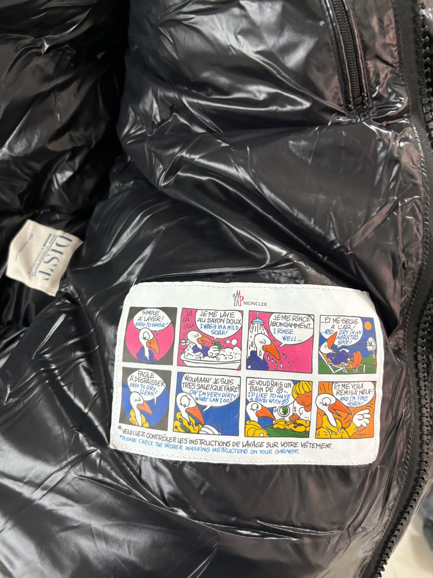 Moncler Down Jacket White Duck Down Black M-l-xl