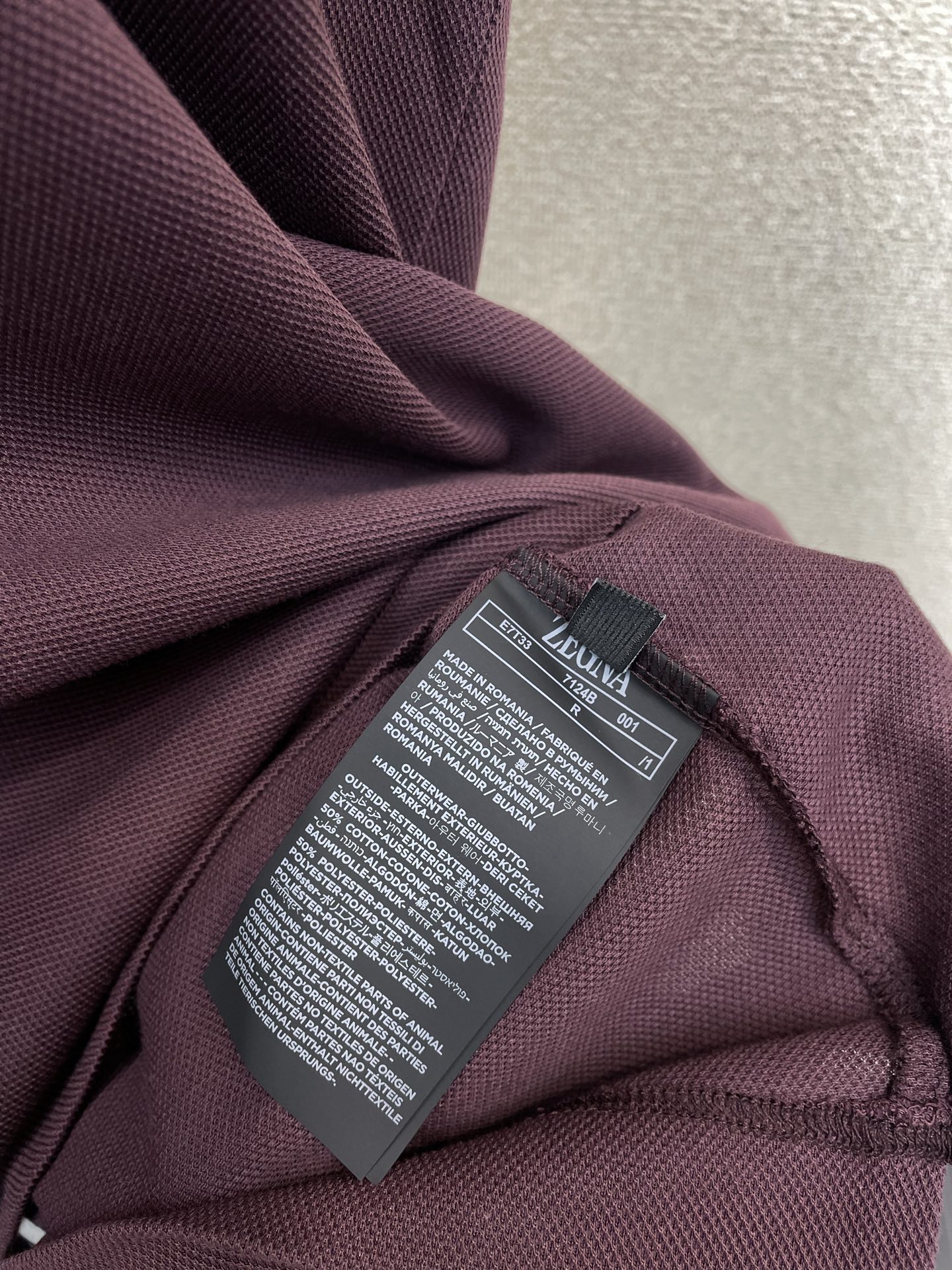 Ermenegildo Zegna Male Basic Clothing M-xl