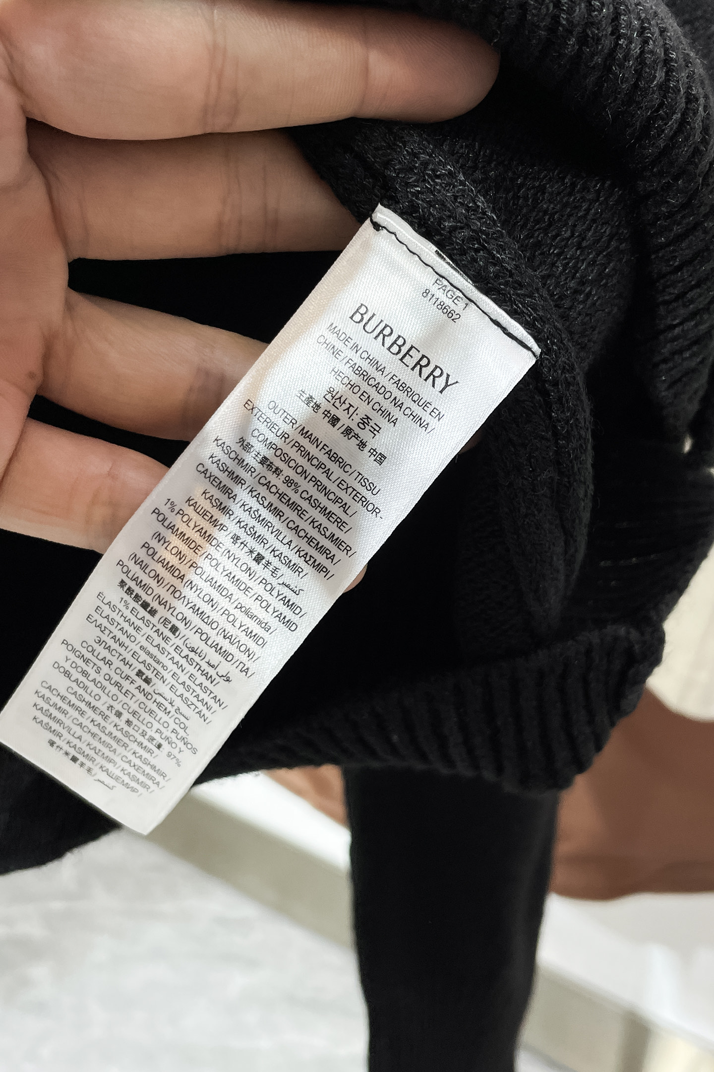 Burberry Basic Clothing Wool S-m-l-xl
