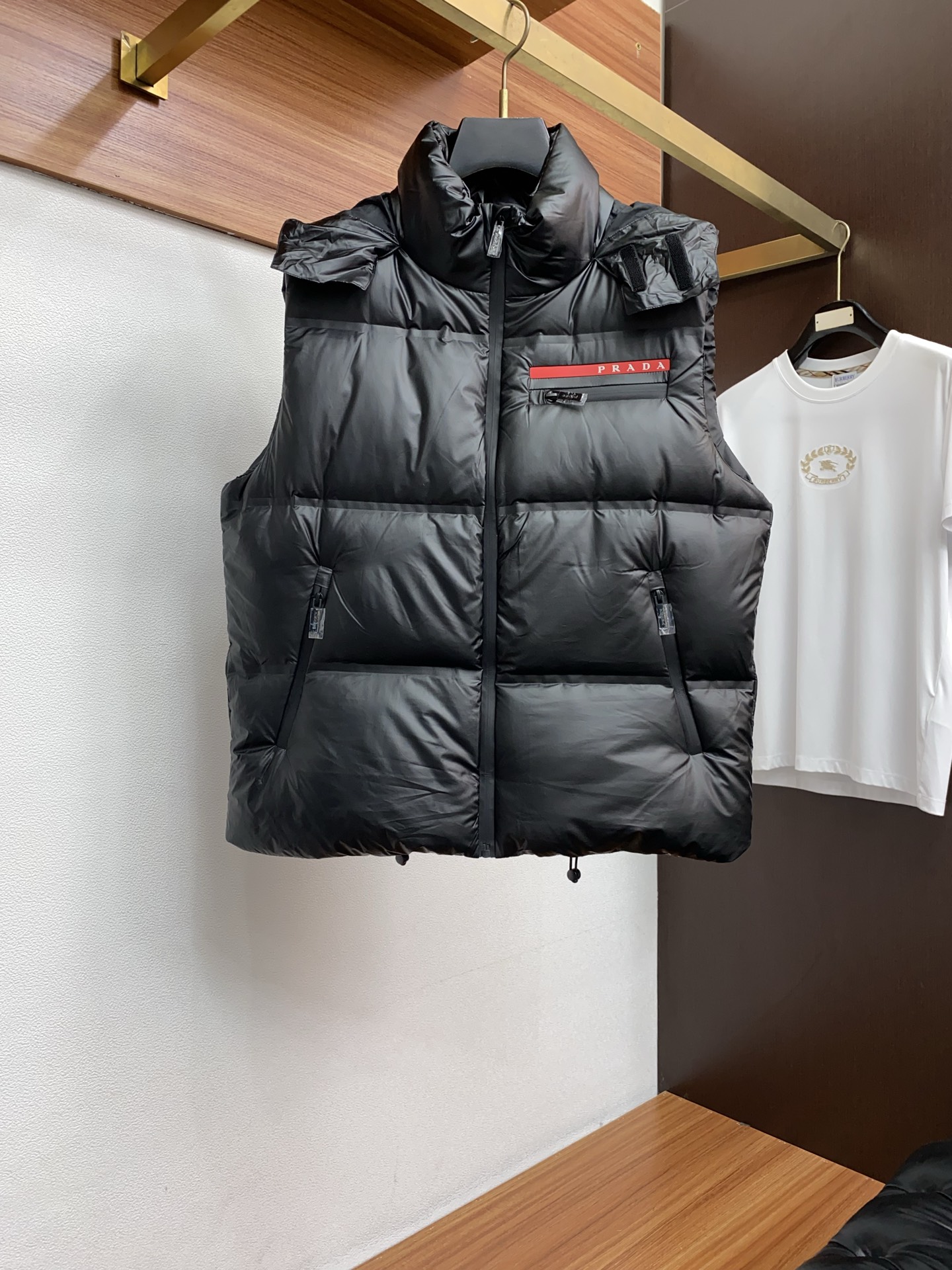 Prada Down Vest White Duck Down M-l-xl