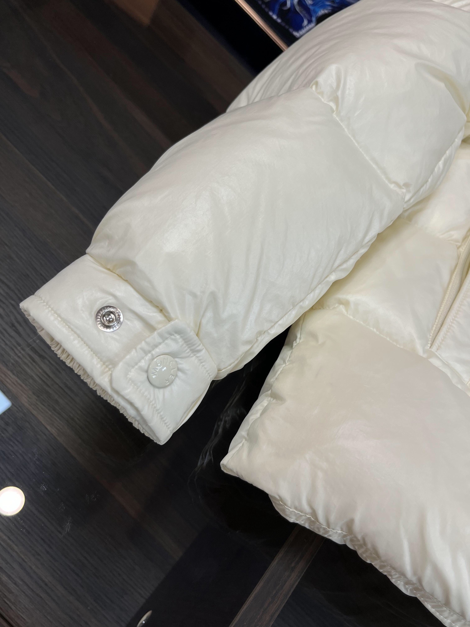 Moncler Down Jacket White Duck Down Black M-l-xl