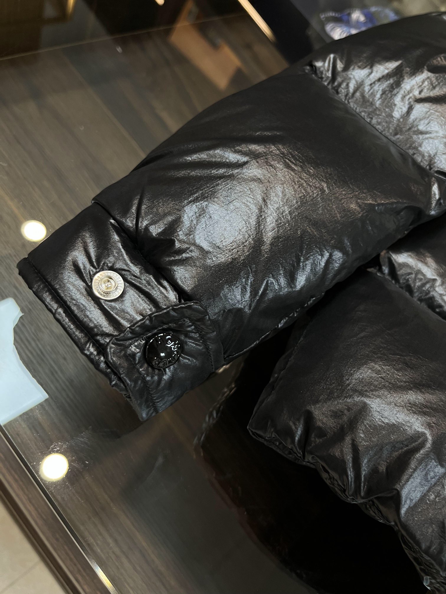 Moncler Down Jacket White Duck Down Black M-l-xl