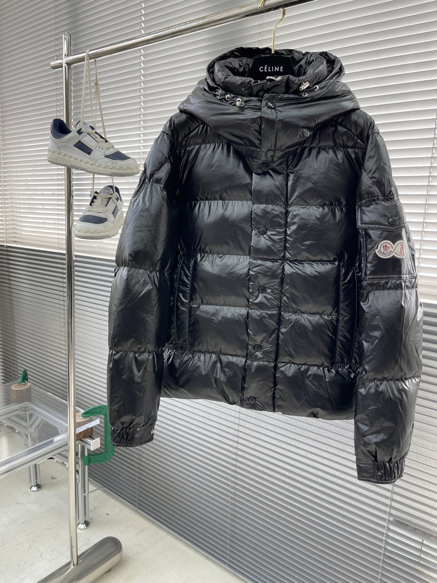 Moncler Down Jacket White Duck Down Black M-l-xl