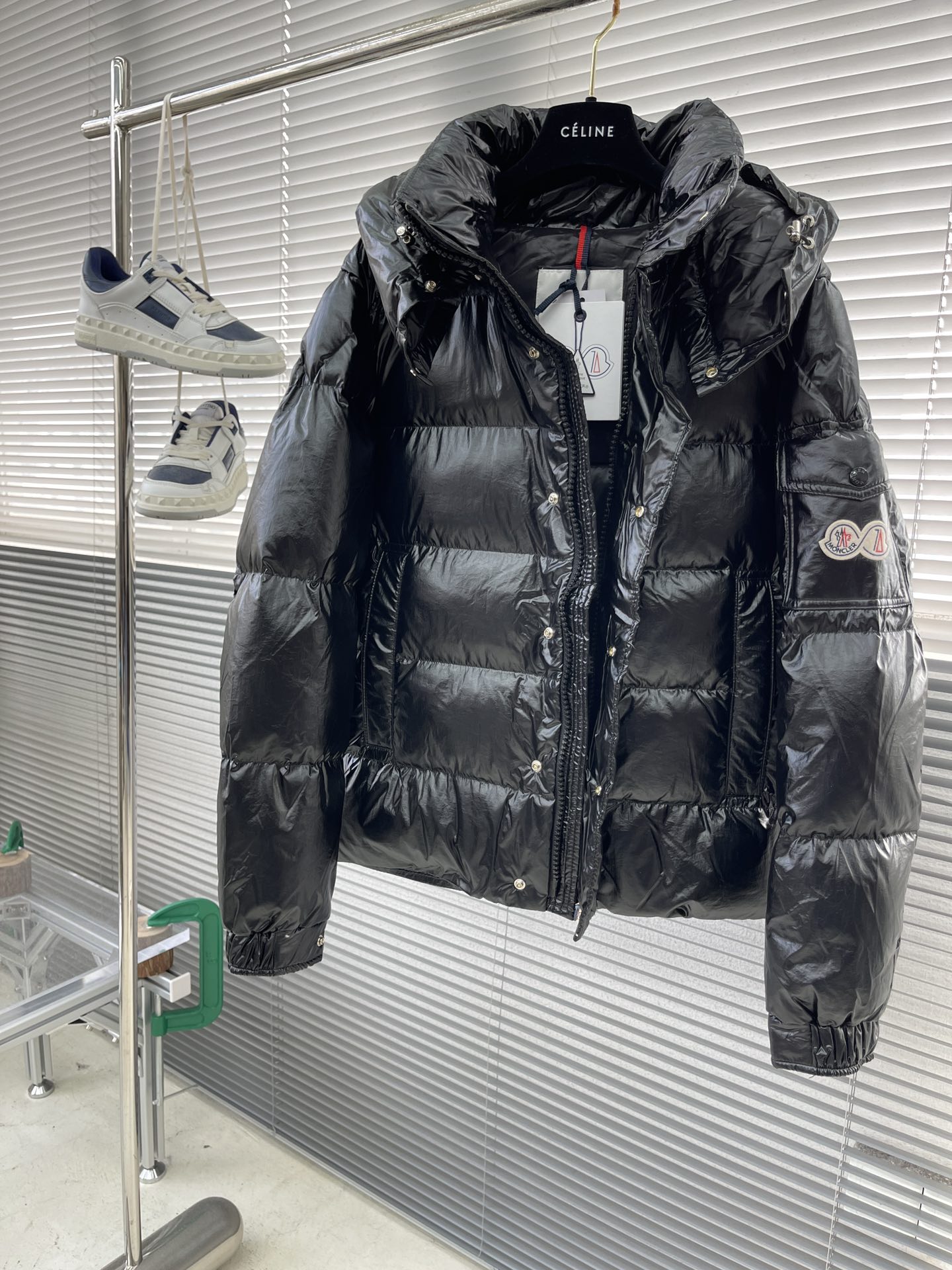 Moncler Down Jacket White Duck Down Black M-l-xl