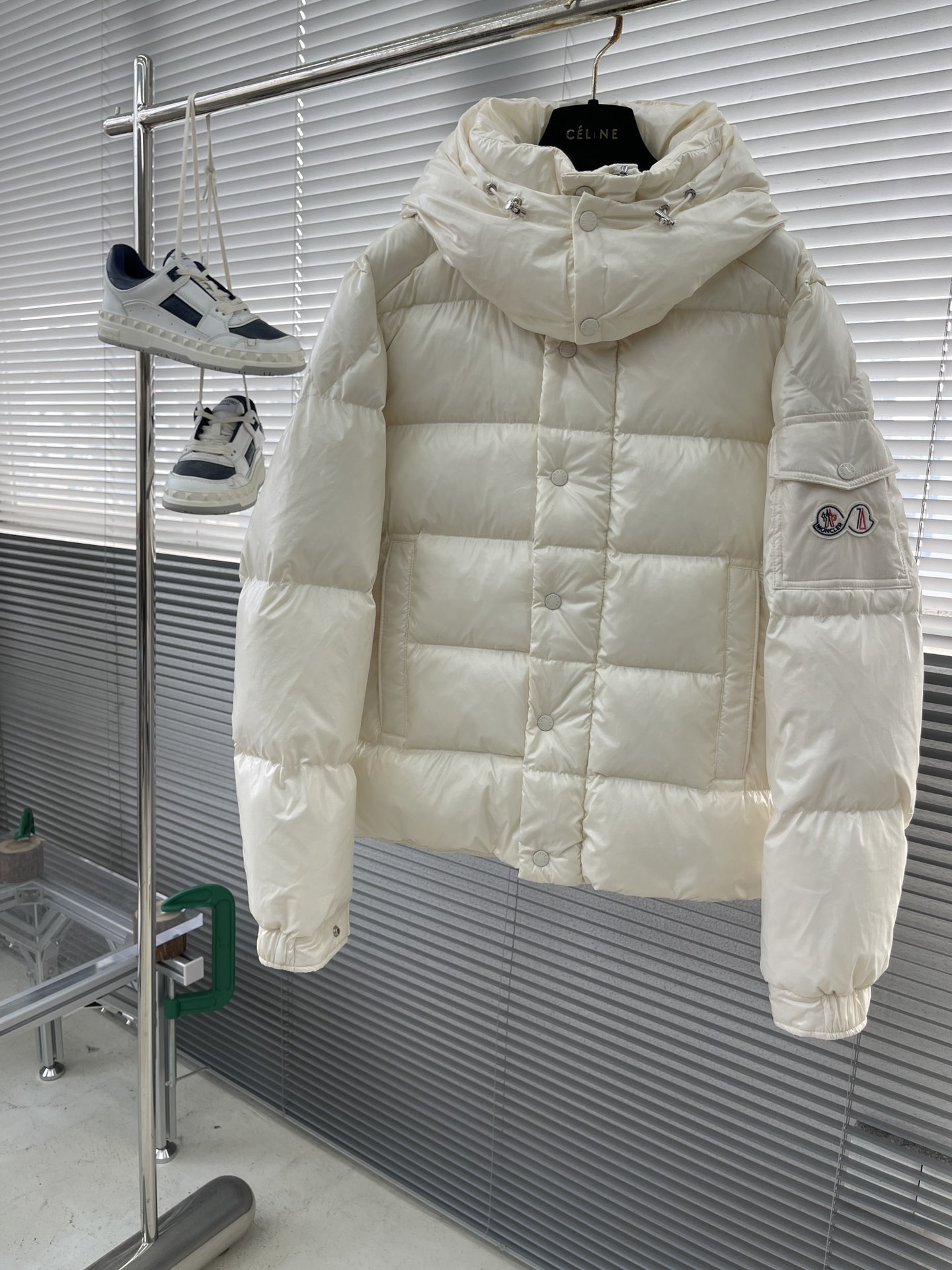 Moncler Down Jacket White Duck Down Black M-l-xl