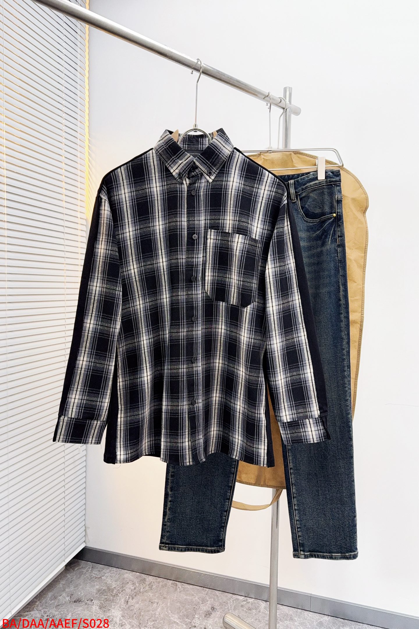 Balenciaga Couple Shirt Black Printed S-m-l