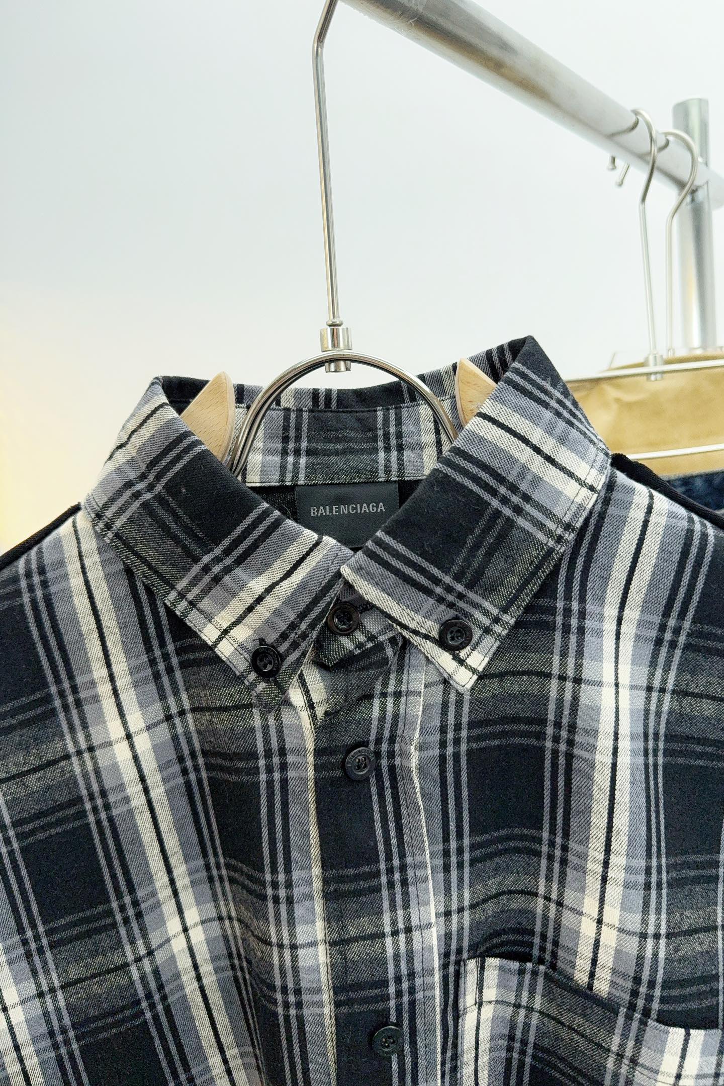 Balenciaga Couple Shirt Black Printed S-m-l