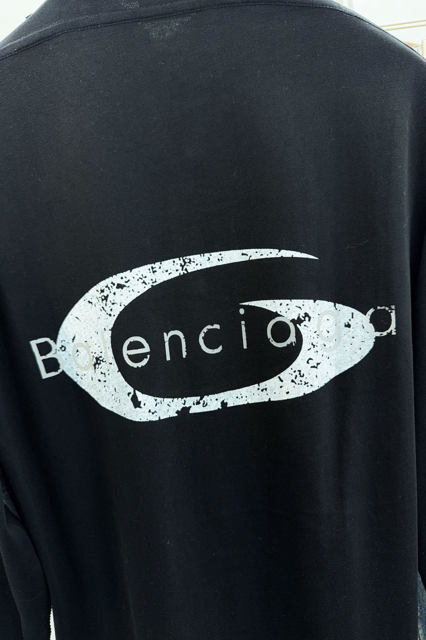 Balenciaga Couple Shirt Black Printed S-m-l