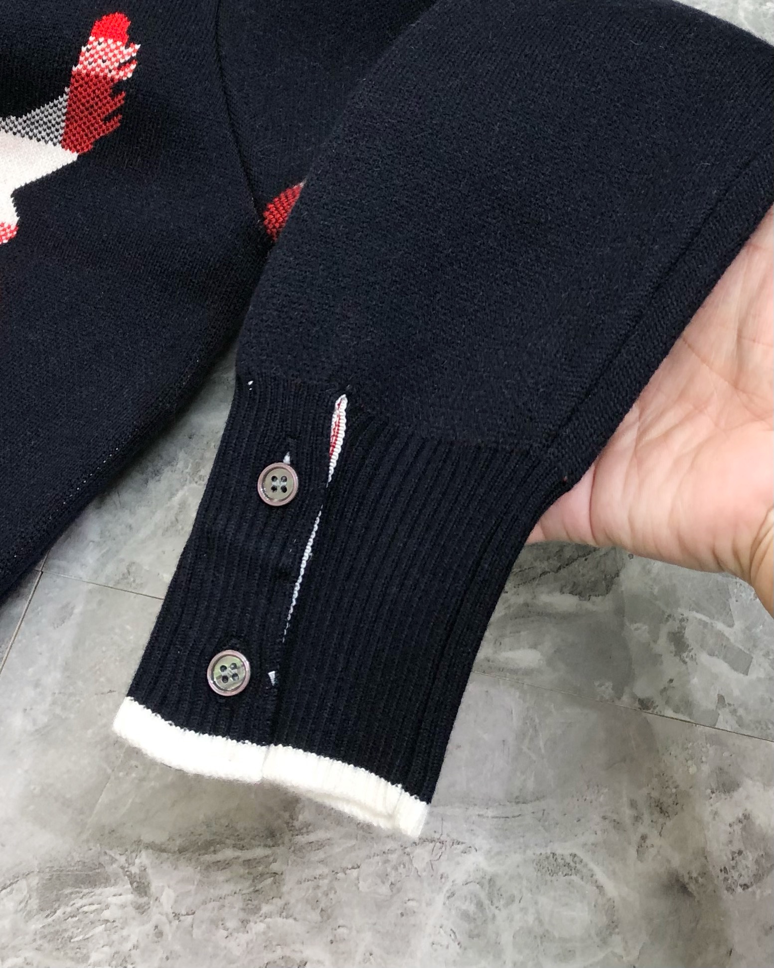 Thom Browne Male Basic Clothing Wool Blue M-l-xl