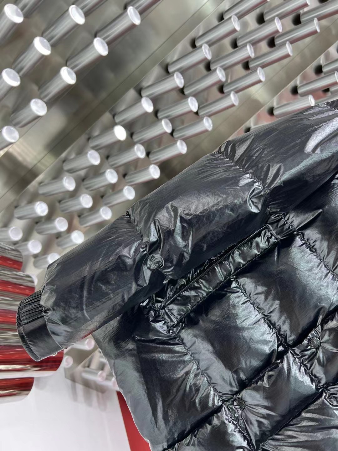 Moncler Down Jacket White Duck Down Black M-l-xl