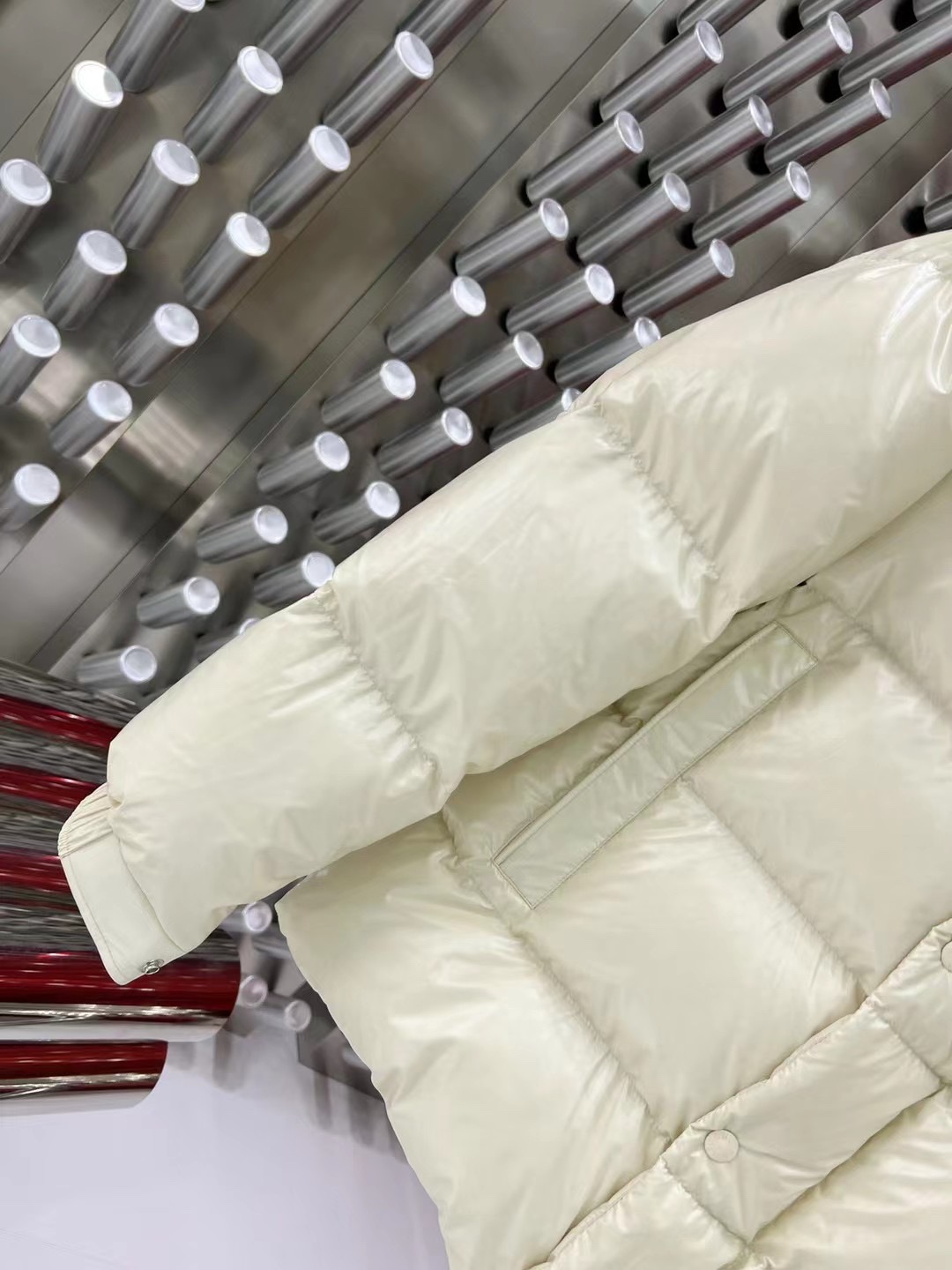 Moncler Down Jacket White Duck Down Black M-l-xl