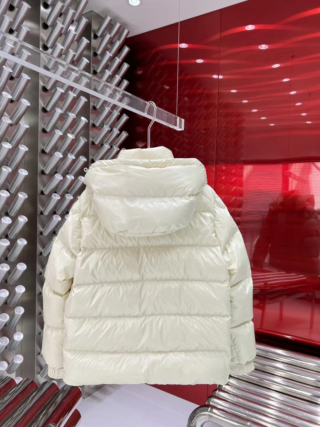 Moncler Down Jacket White Duck Down Black M-l-xl