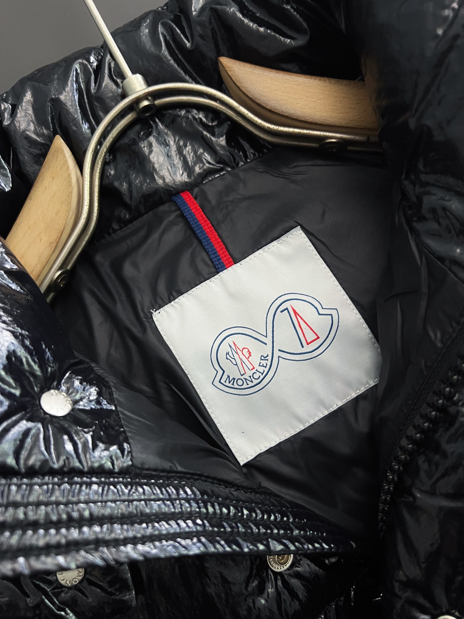 Moncler Down Jacket White Duck Down Black M-l-xl