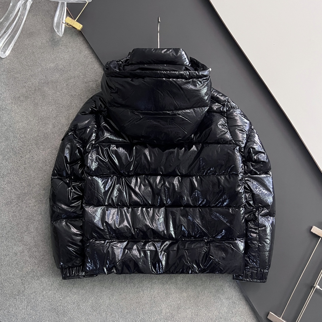 Moncler Down Jacket White Duck Down Black M-l-xl