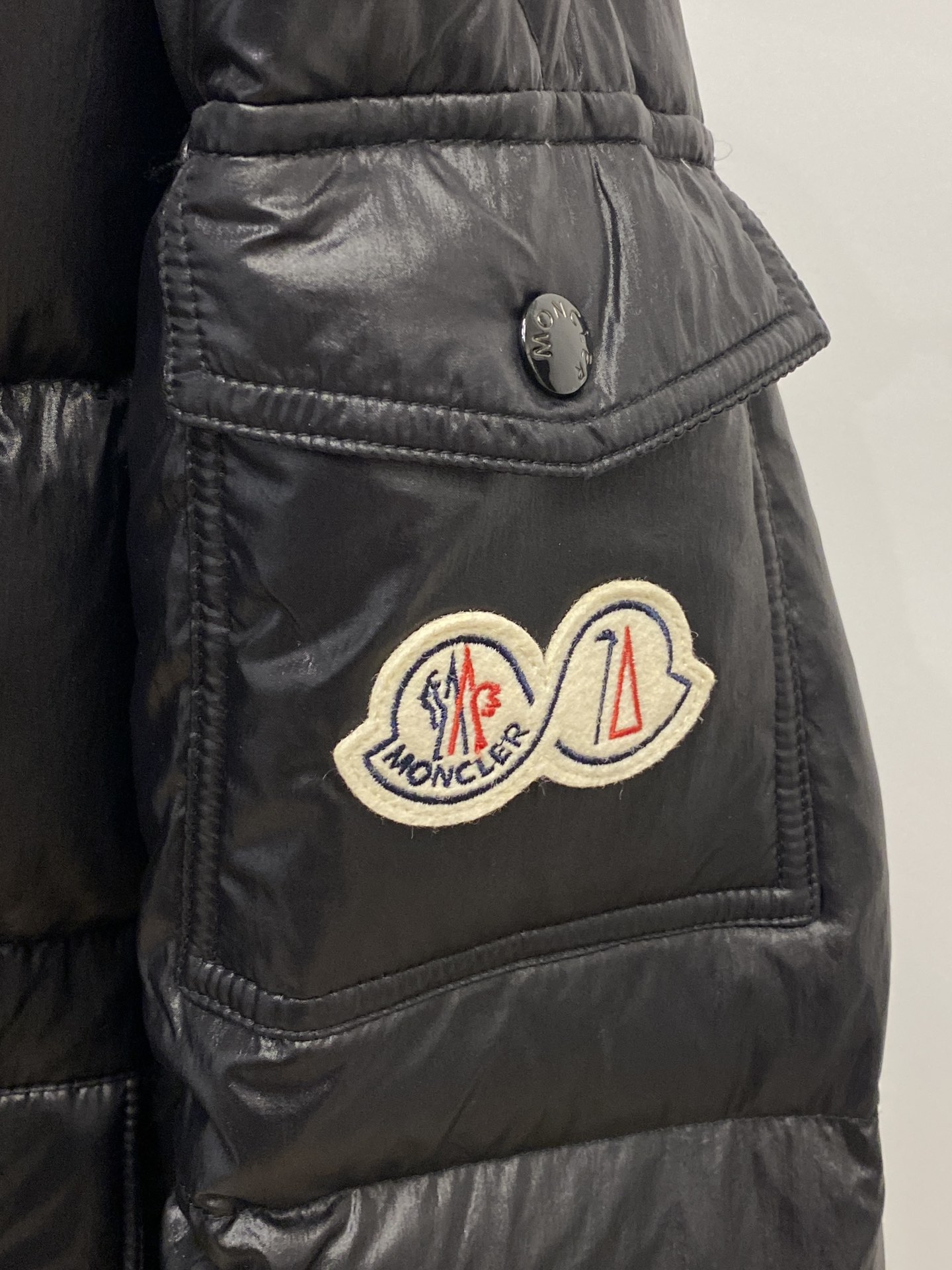 Moncler Down Jacket White Duck Down Black M-l-xl