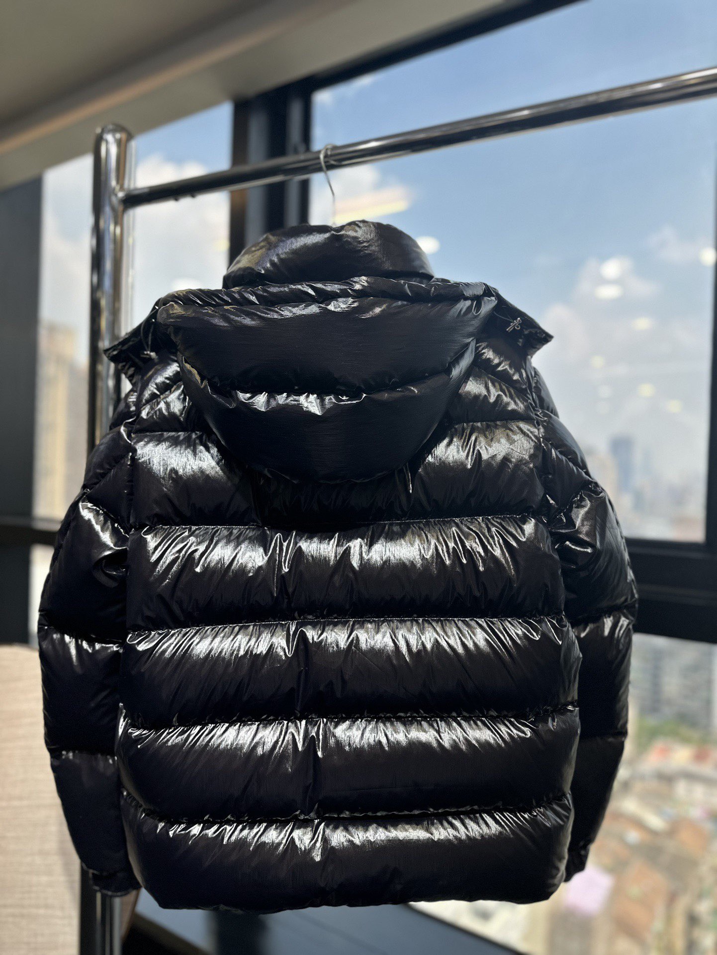 Moncler Down Jacket White Duck Down Black M-l-xl