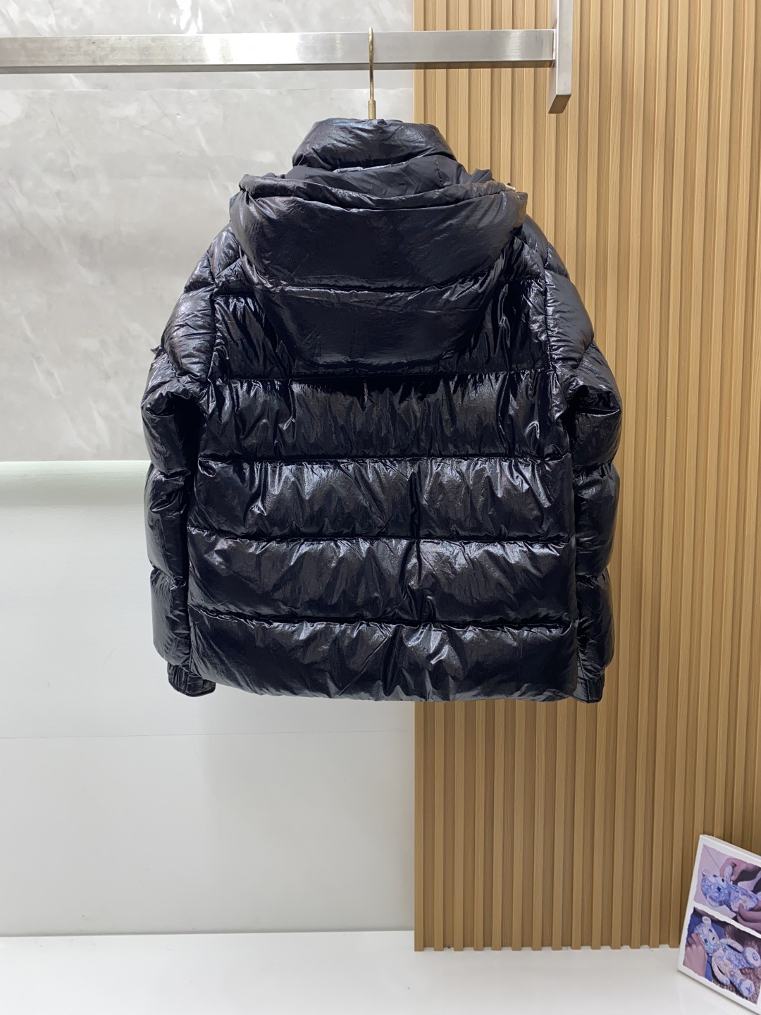 Moncler Down Jacket White Duck Down Black M-l-xl