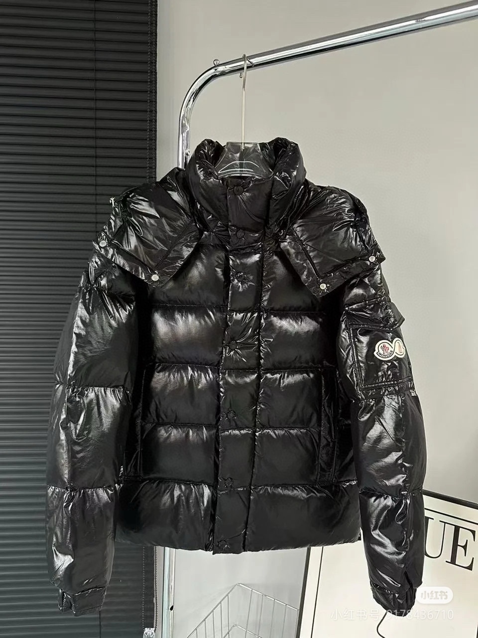 Moncler Down Jacket White Duck Down Black M-l-xl