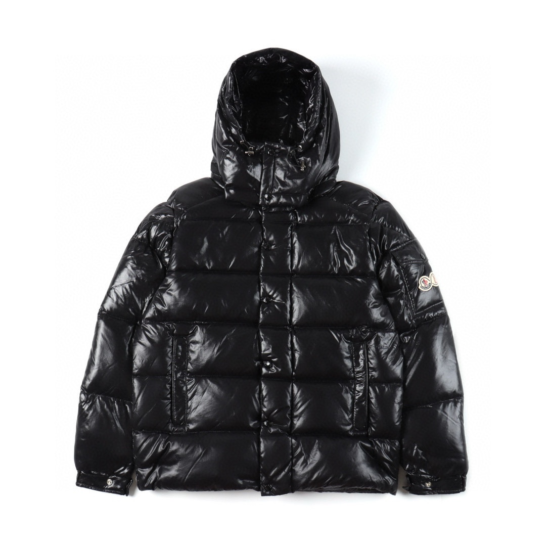 Moncler Down Jacket White Duck Down Black M-l-xl