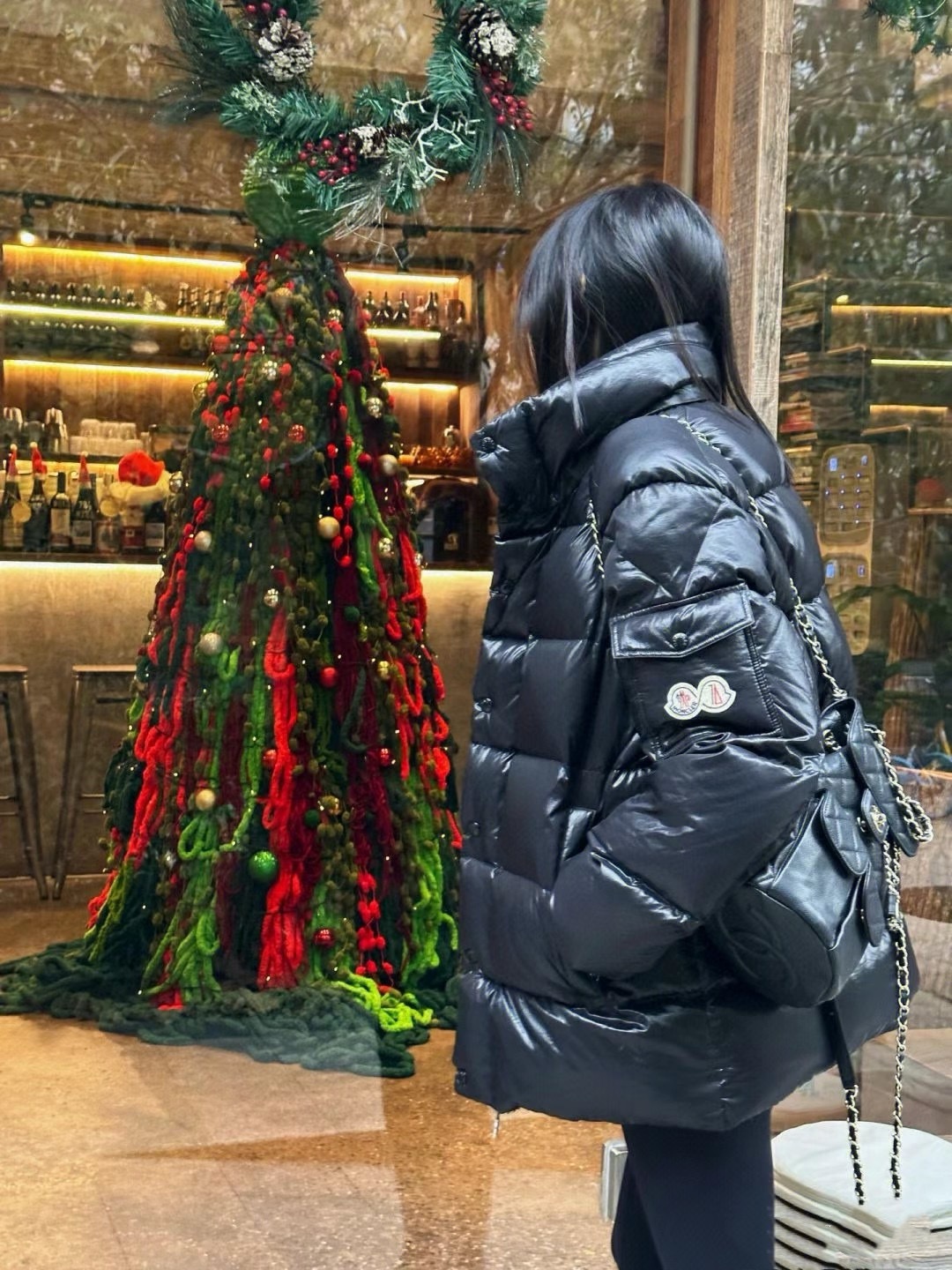 Moncler Down Jacket White Duck Down Black M-l-xl