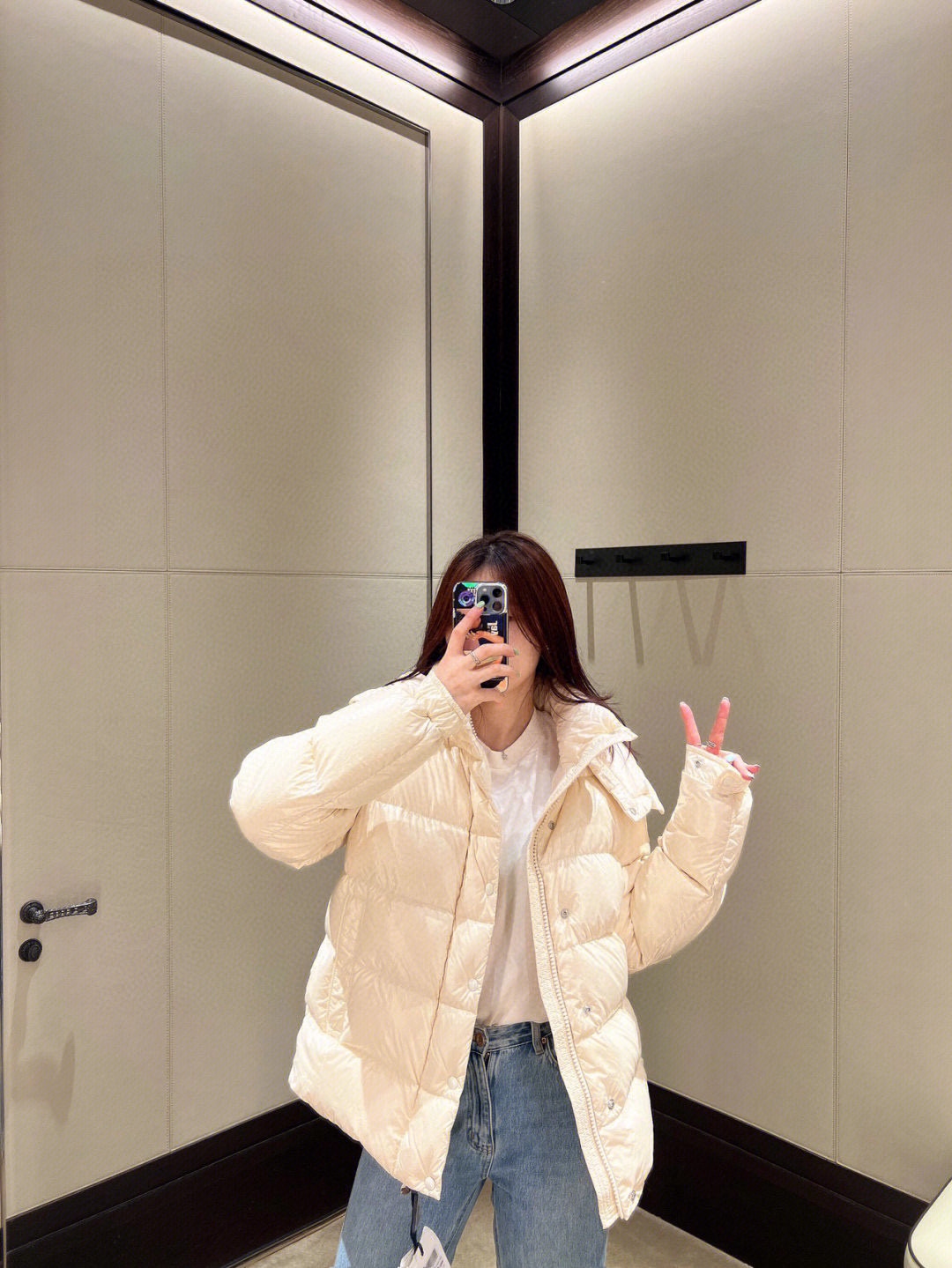 Moncler Down Jacket White Duck Down Black M-l-xl
