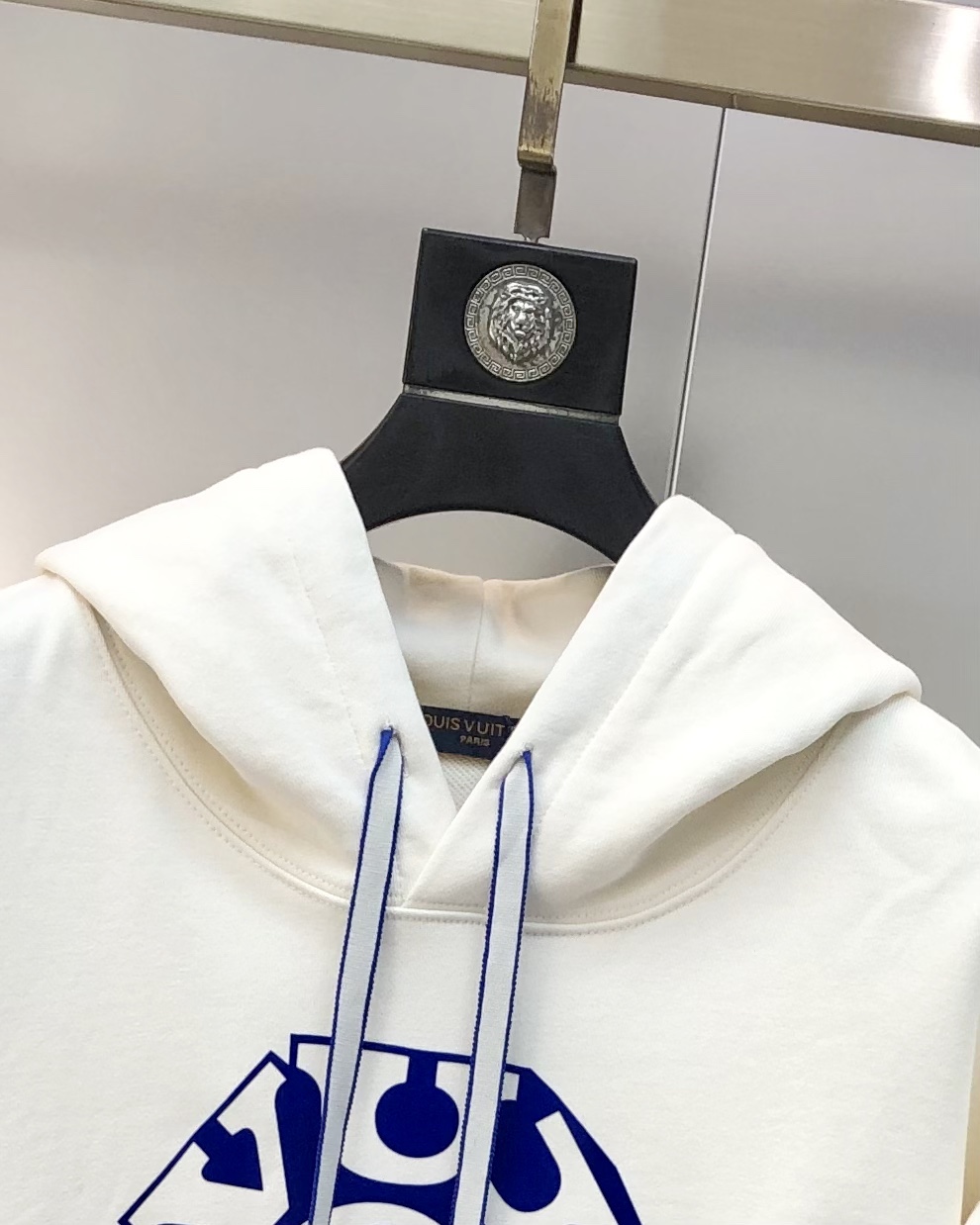 Louis Vuitton Male Hoodie Cotton Beige Hooded S-m-l-xl