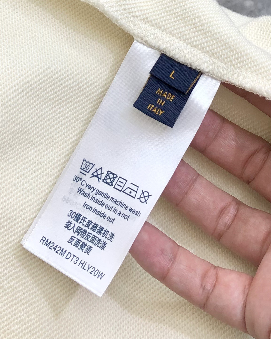 Louis Vuitton Male Hoodie Cotton Beige Hooded S-m-l-xl
