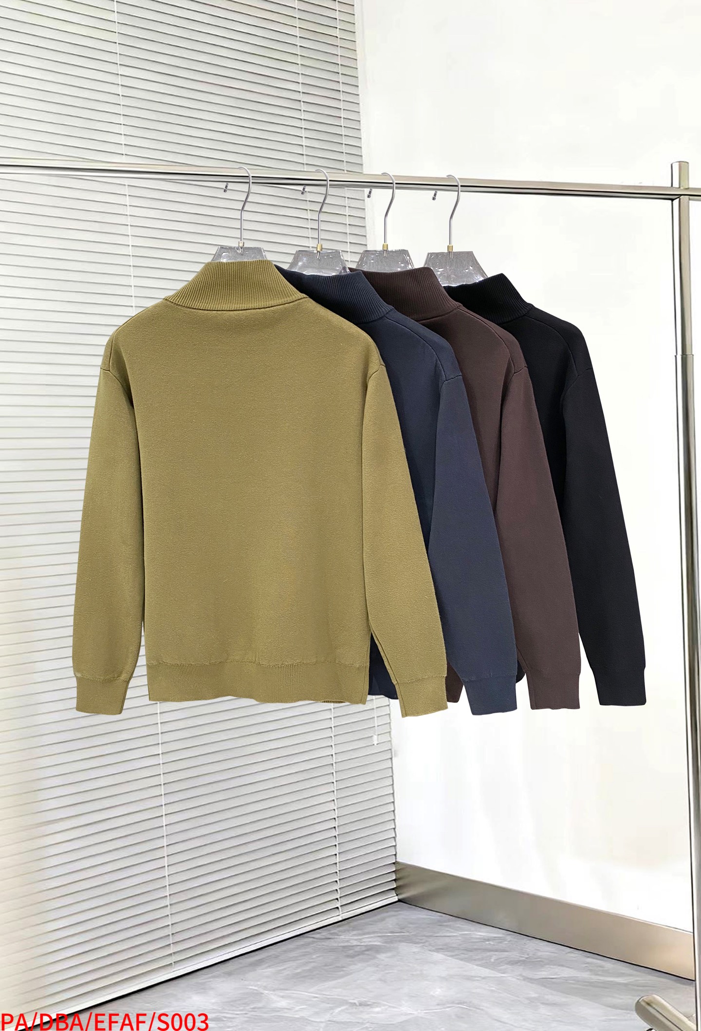 Prada Couple Basic Clothing Wool Black Slim Fit S-m-xl