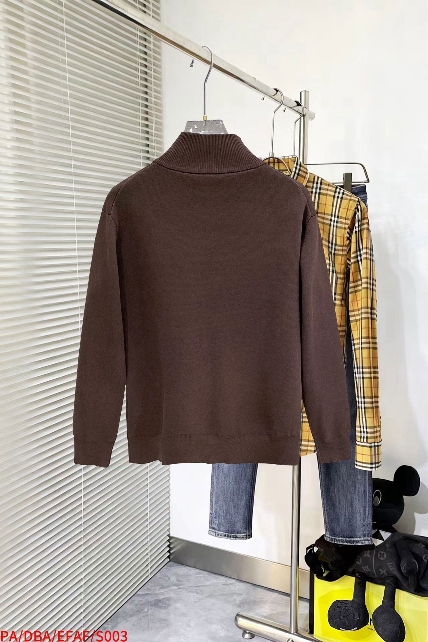Prada Couple Basic Clothing Wool Black Slim Fit S-m-xl