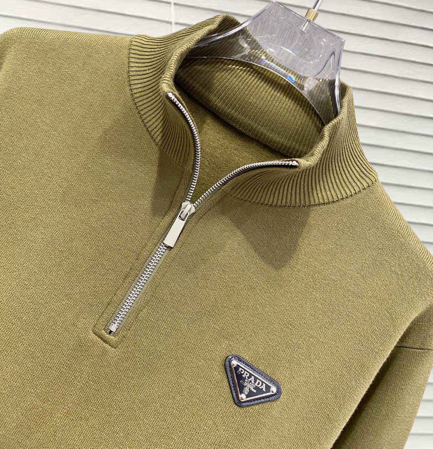 Prada Couple Basic Clothing Wool Black Slim Fit S-m-xl