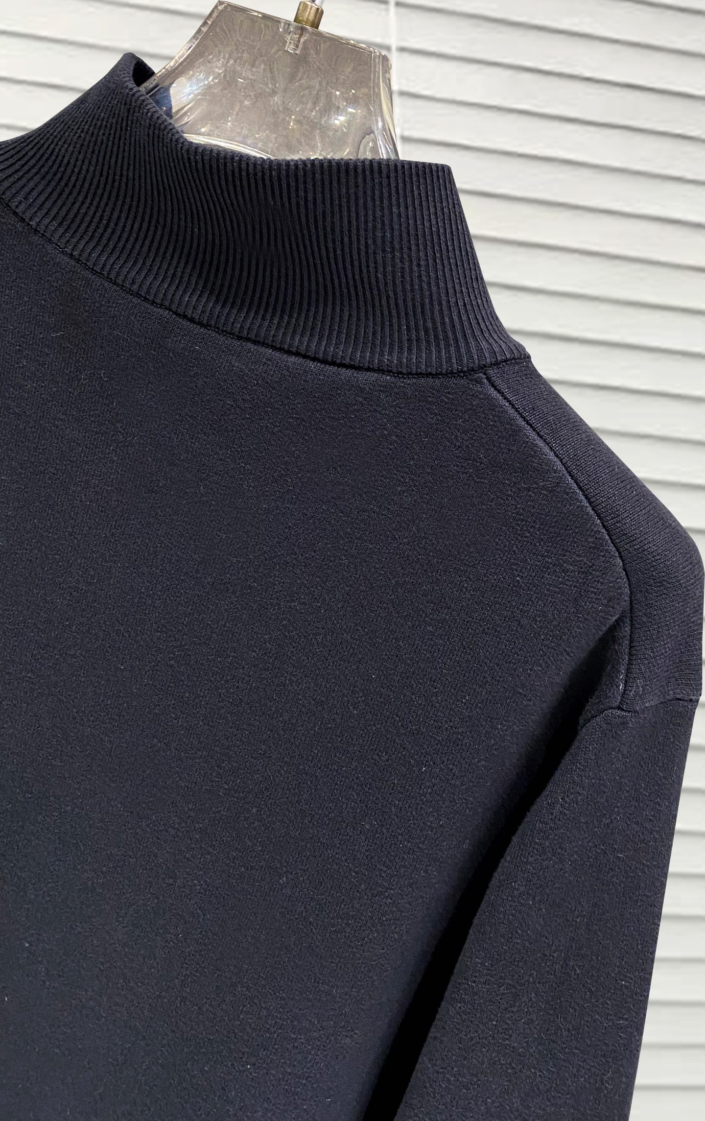 Prada Couple Basic Clothing Wool Black Slim Fit S-m-xl