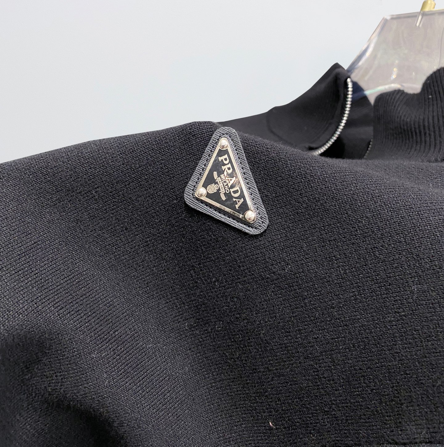 Prada Couple Basic Clothing Wool Black Slim Fit S-m-xl