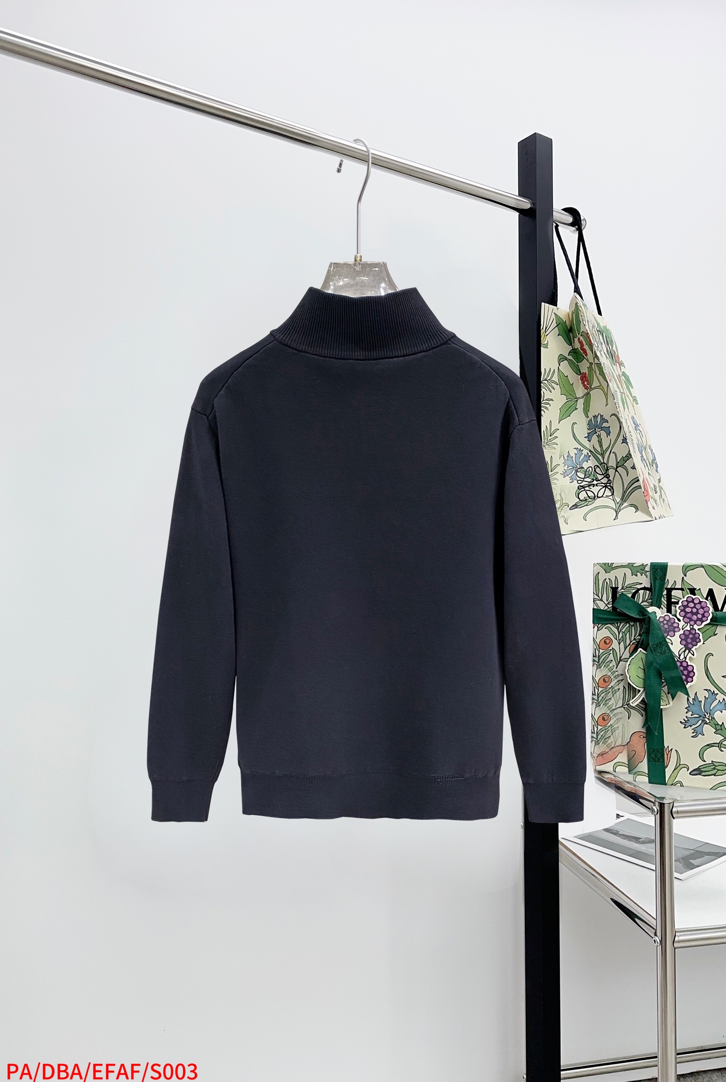 Prada Couple Basic Clothing Wool Black Slim Fit S-m-xl