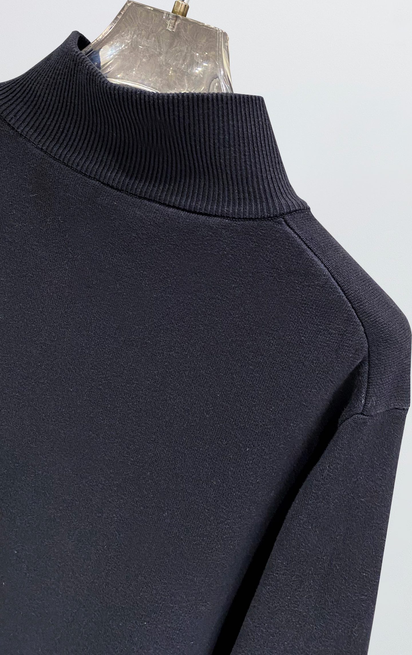 Prada Couple Basic Clothing Wool Black Slim Fit S-m-xl