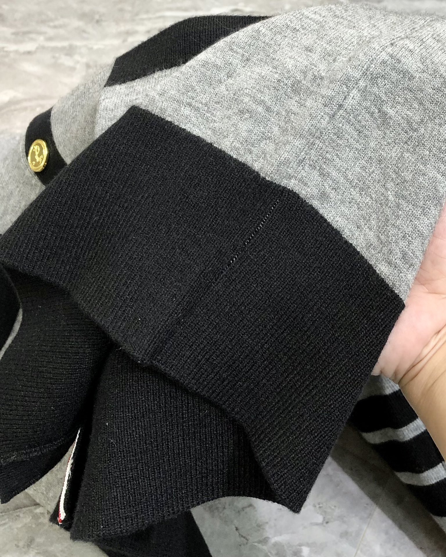 Thom Browne Male Basic Clothing Cotton Black M-l-xl