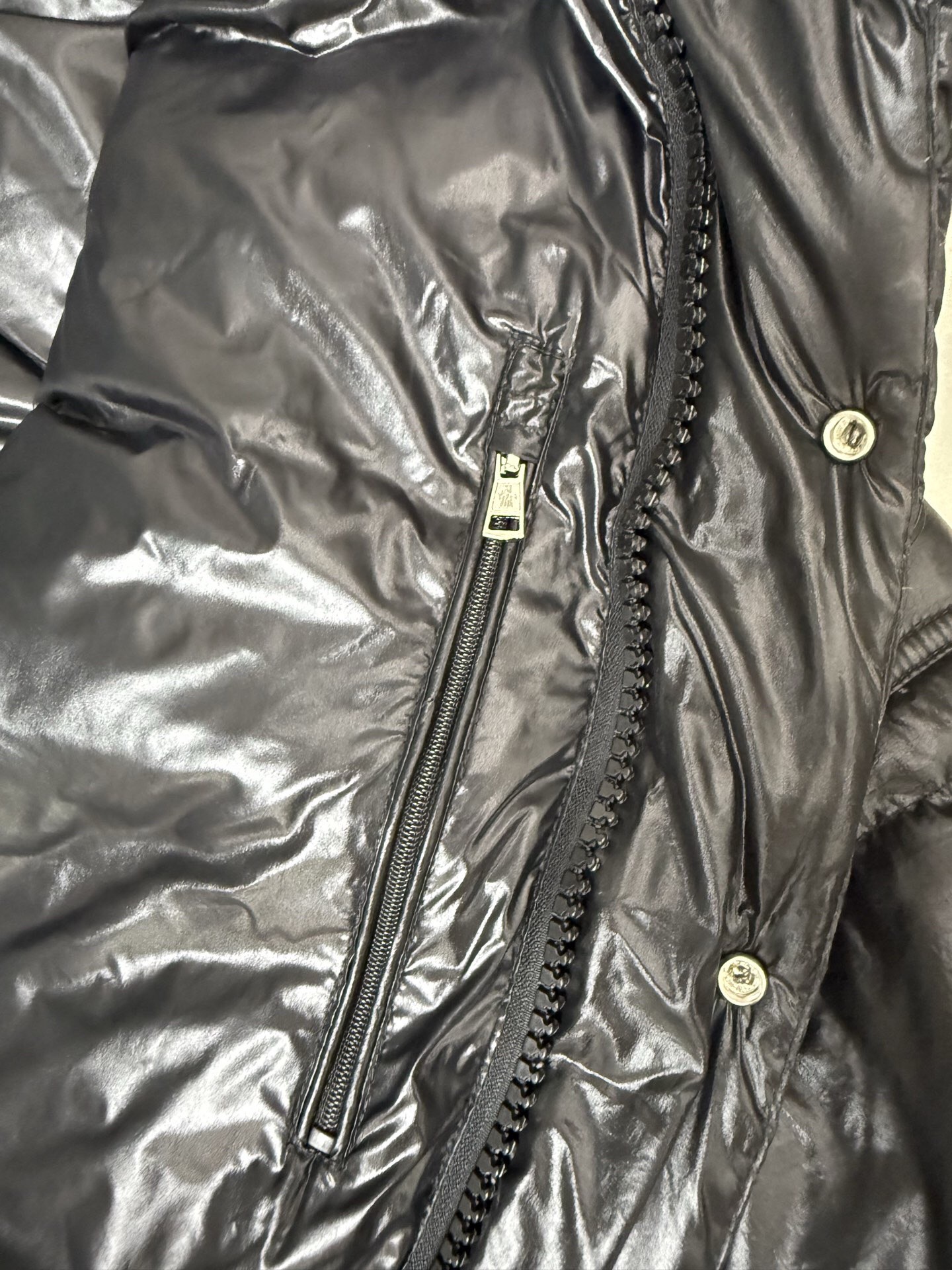 Moncler Down Jacket White Duck Down Black M-l-xl