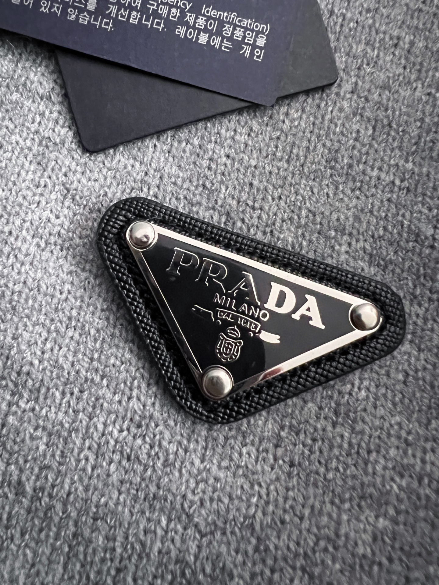 Prada Couple Basic Clothing Wool Gray M-xl