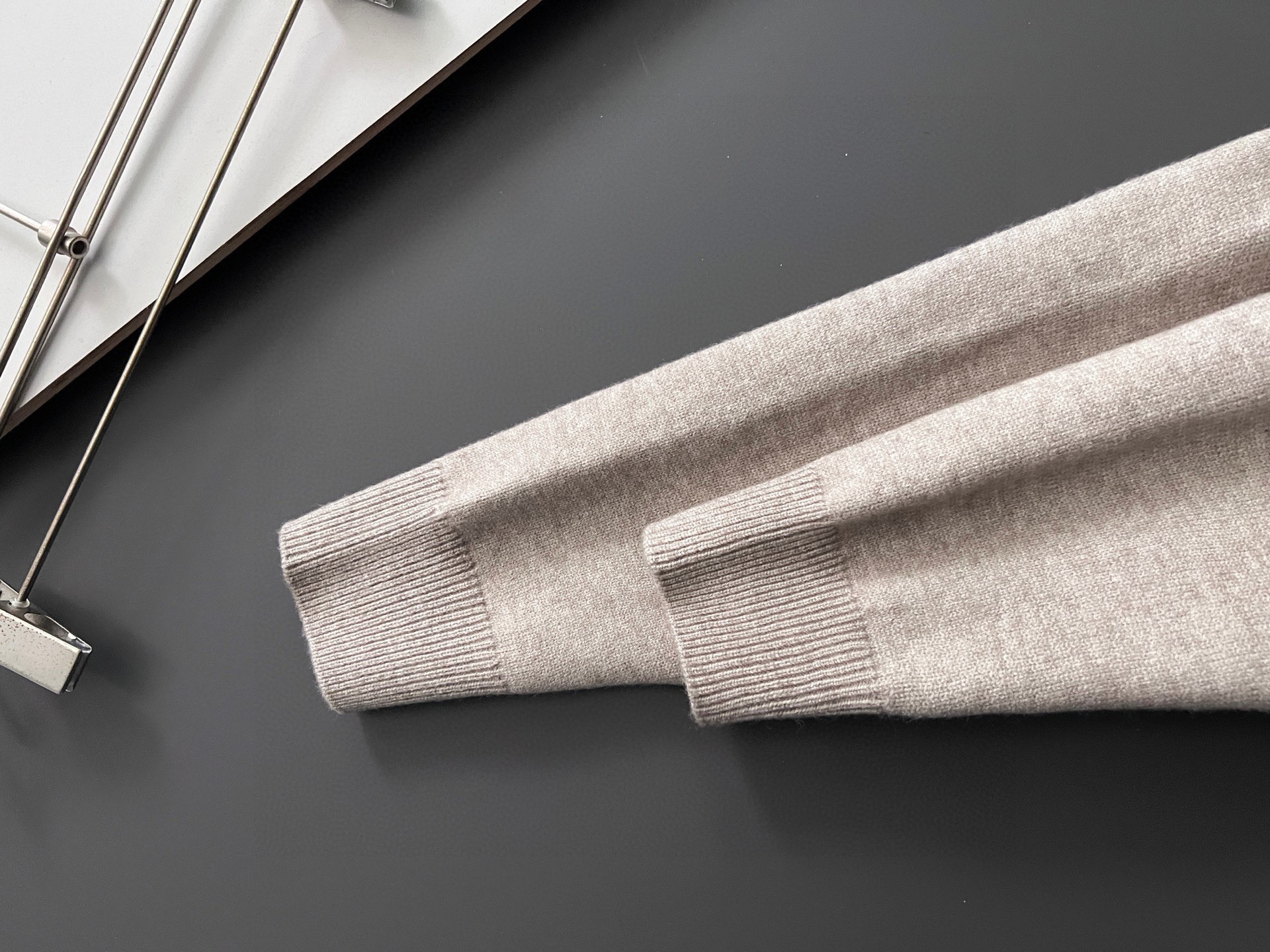 Prada Couple Basic Clothing Wool Gray M-xl