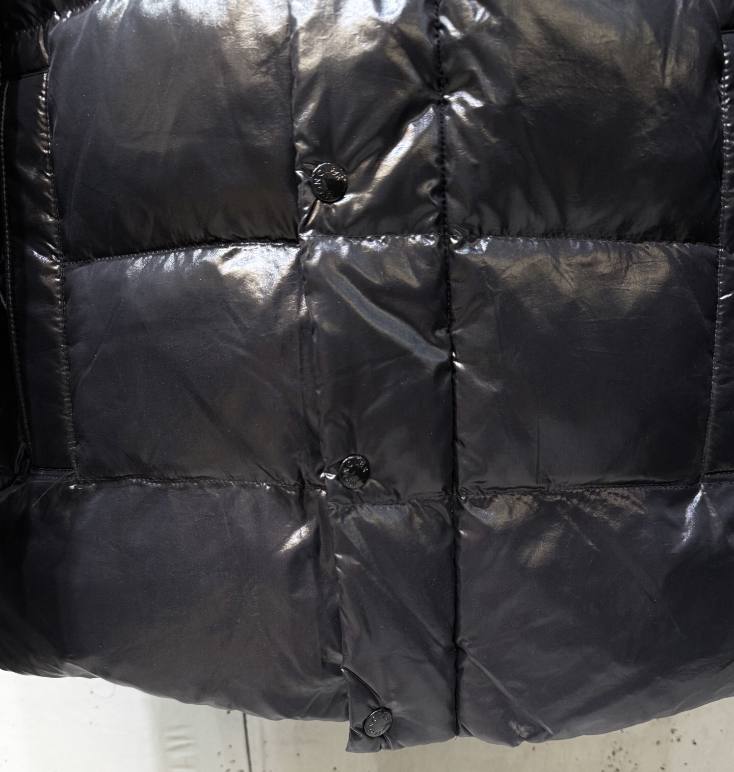 Moncler Down Jacket White Duck Down Black M-l-xl