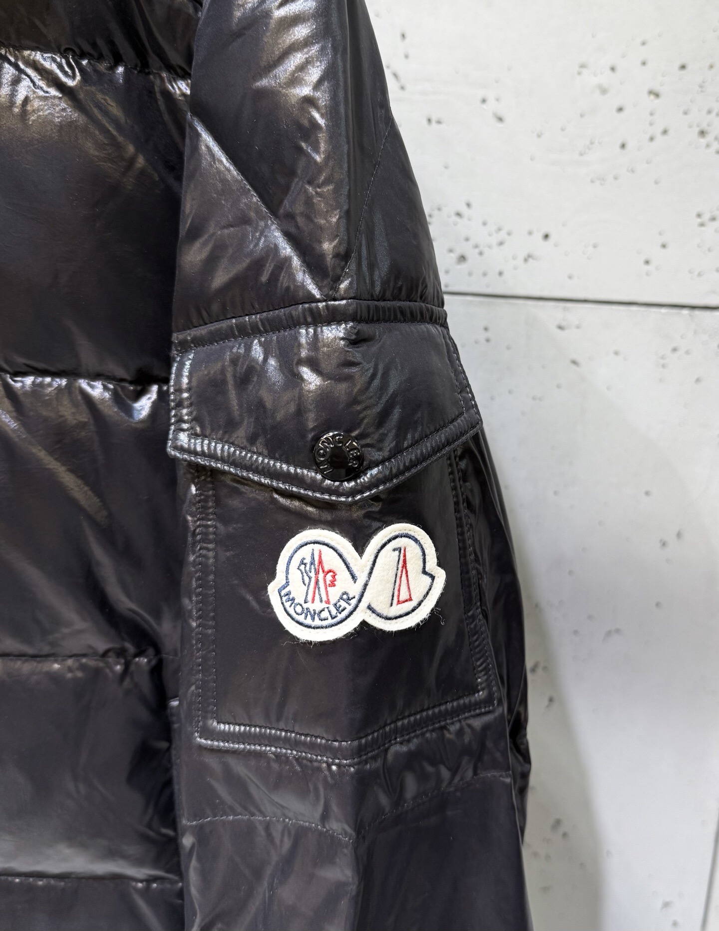 Moncler Down Jacket White Duck Down Black M-l-xl