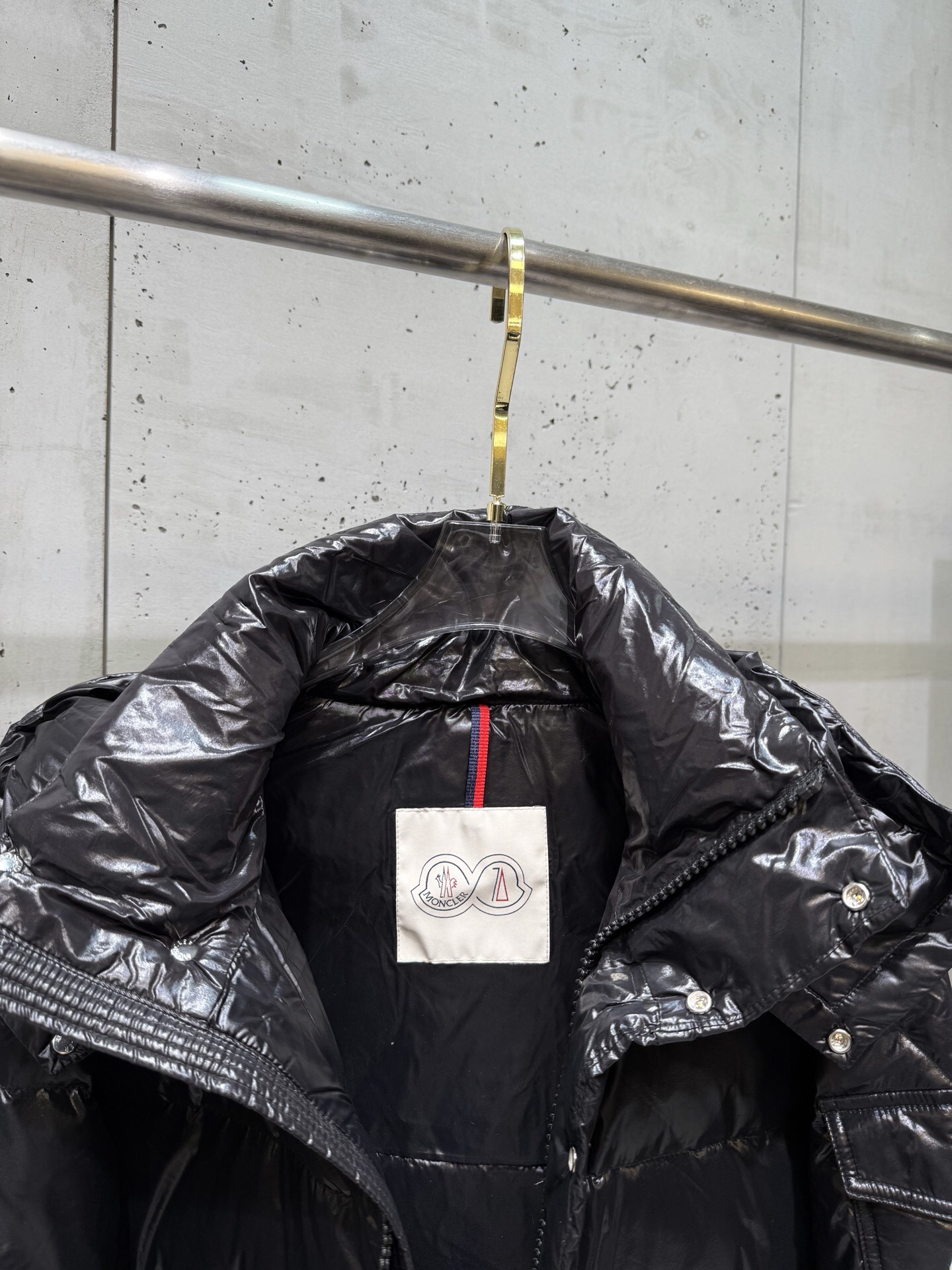 Moncler Down Jacket White Duck Down Black M-l-xl