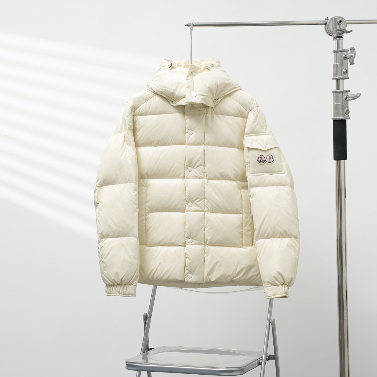 Moncler Down Jacket White Duck Down Black M-l-xl