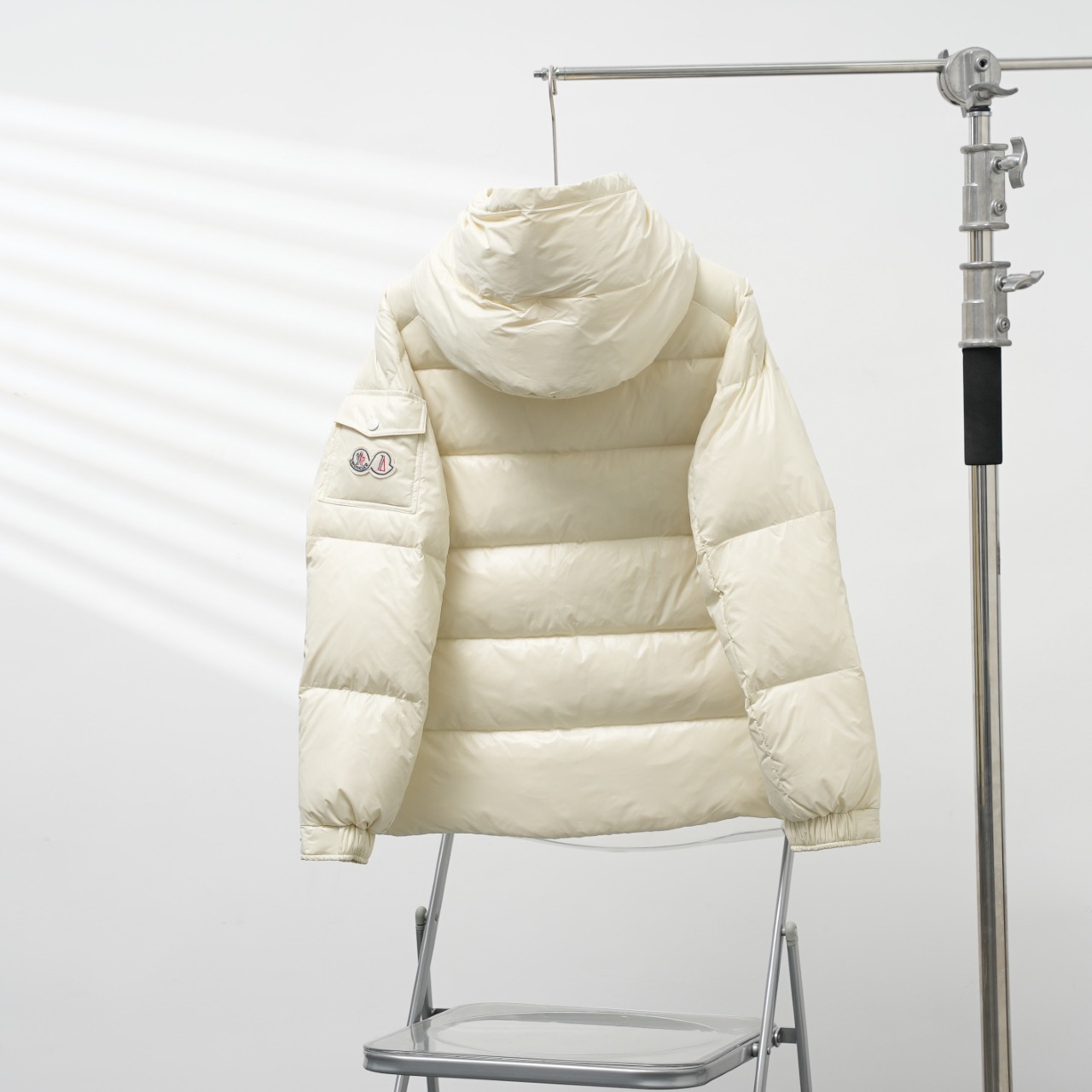 Moncler Down Jacket White Duck Down Black M-l-xl