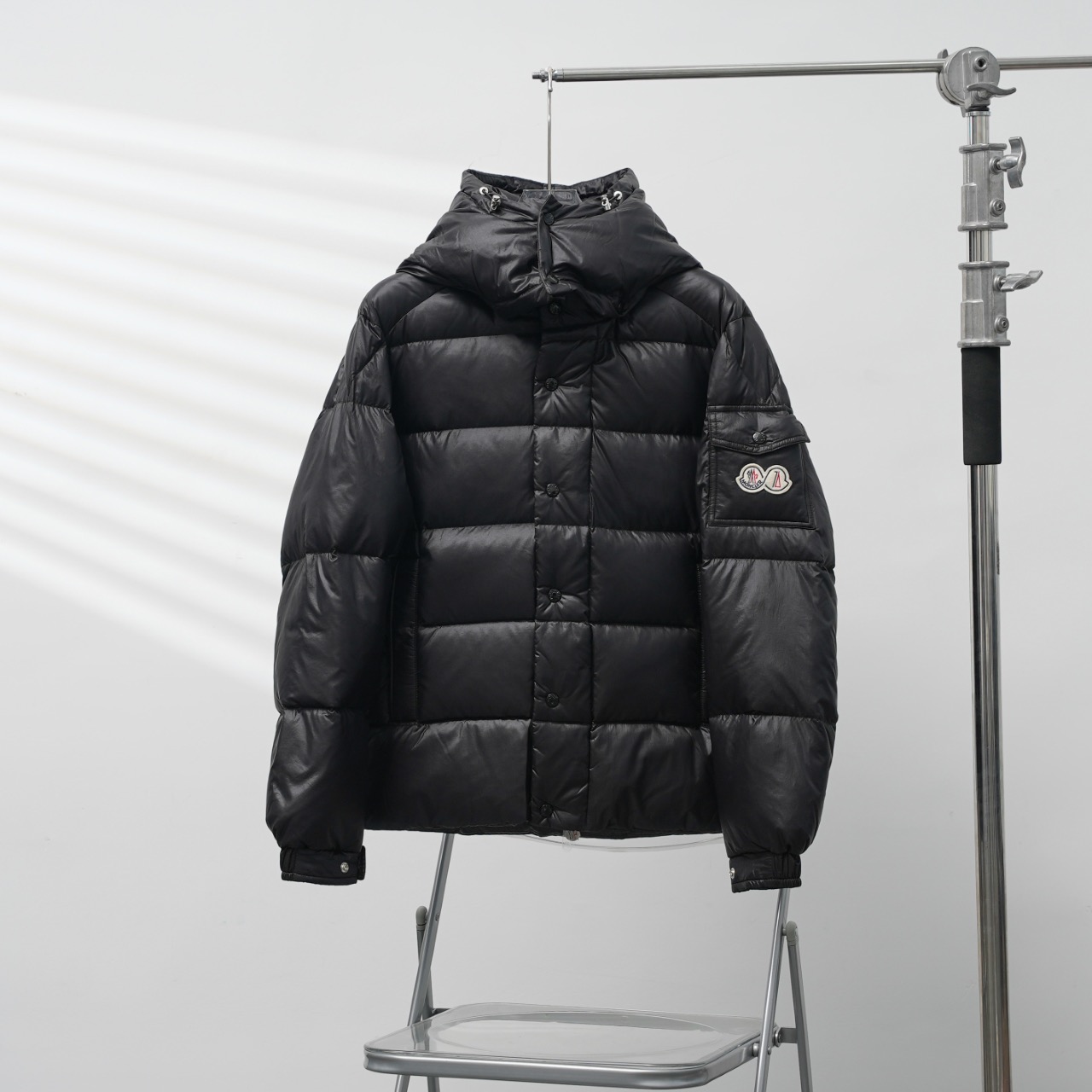 Moncler Down Jacket White Duck Down Black M-l-xl