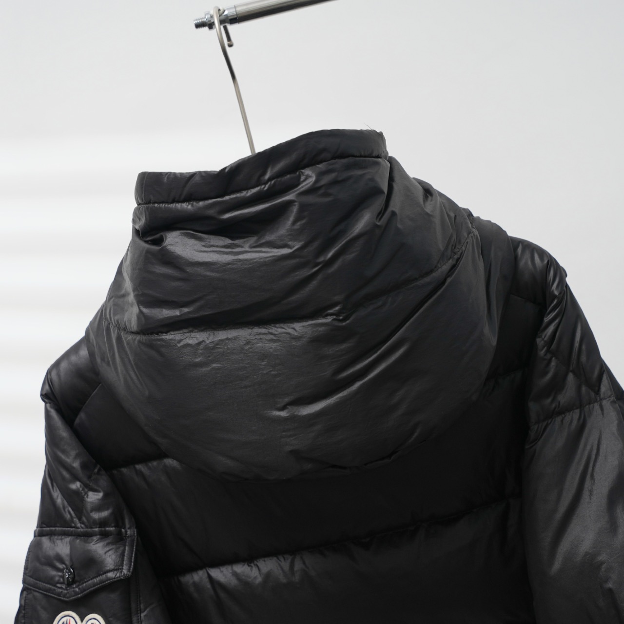 Moncler Down Jacket White Duck Down Black M-l-xl